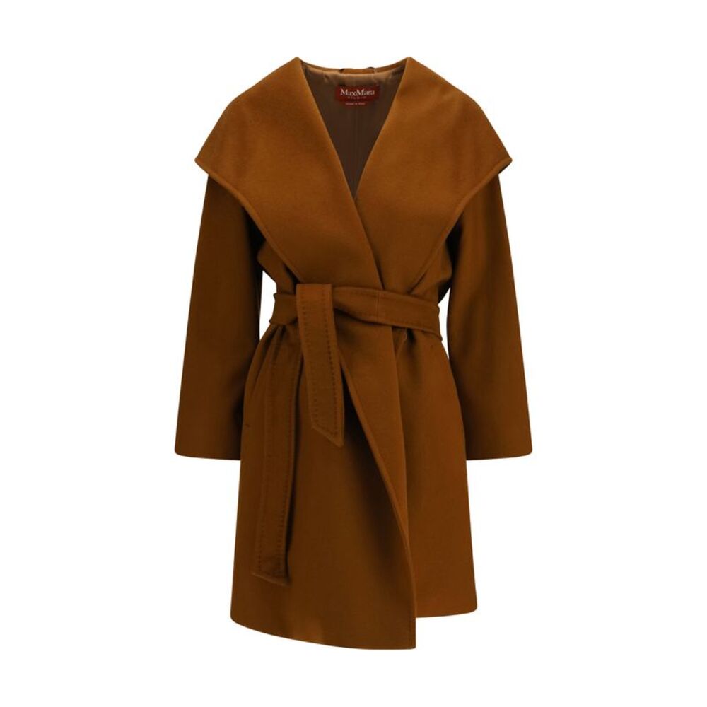 Max Mara Studio Women Wool Drap Newmang Coat